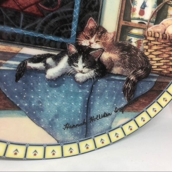 Edwin Knowles Lazy Morning Cat Plate - Picture 8 of 10